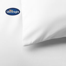 Silentnight White Plain Double Polyester Duvet Cover & Pillow Case Set - thumbnail 3
