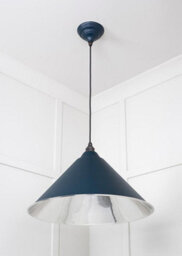 From the Anvil Smooth Nickel Hockley Pendant In Dusk - thumbnail 4