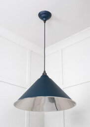 From the Anvil Smooth Nickel Hockley Pendant In Dusk - thumbnail 5