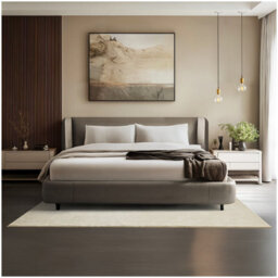 Tectake Rug Zonelle Short Pile And Ultra-Soft Carpet In Rectangular Or Round Design 140 X 200 Cm - Beige - thumbnail 1