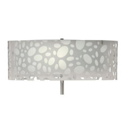 Luminosa Lighting Luminosa Lupin Floor Lamp 4 Light E27, Gloss White/polished Chrome - thumbnail 8