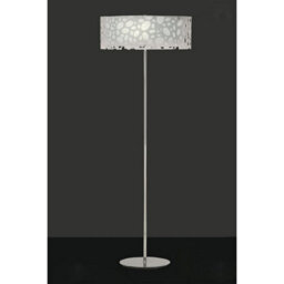 Luminosa Lighting Luminosa Lupin Floor Lamp 4 Light E27, Gloss White/polished Chrome - thumbnail 2