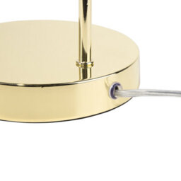 Beliani Gold Industrial Table Lamp No Shade, High-Gloss Finish, 48 Cm Height - thumbnail 7