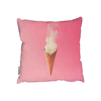 Andrew Lee Smoking Ice Cream Cone Cushion / 60Cm X 60Cm - image 1
