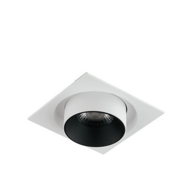 Luminosa Lighting Luminosa Outsider Integrated Led Adjustable Recessed Downlight, White, 3000K