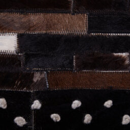 Beliani Rug Akseki Dark Brown 140 X 200 Cm Leather - thumbnail 6