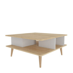 Decorotika Akya Coffee Table With Storage Oak White - thumbnail 4