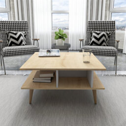 Decorotika Akya Coffee Table With Storage Oak White - thumbnail 3