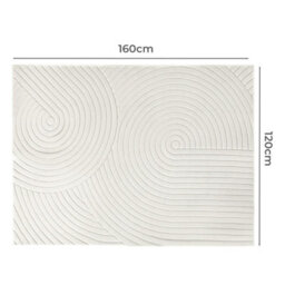 Marlow 120X160Cm Plush Velvet Area Rug Washable Non Slip Floor Mat Living Room - thumbnail 9