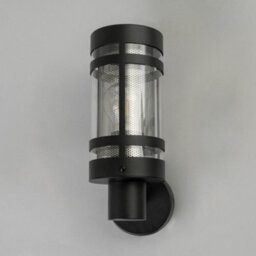 Litecraft Fowler Stainless Steel Mesh Black Outdoor Wall Light - thumbnail 4