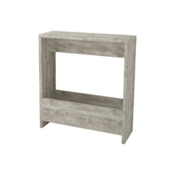 Decortie Simpi Modern Slim End Table Magazine Rack 55Cm Multipurpose White Living Room H 60Cm - thumbnail 2