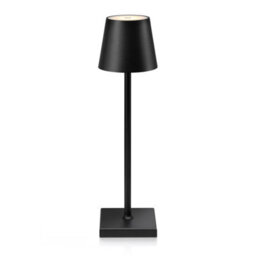 Auraglow Rechargeable Cordless Led Colour Changing Table Lamp - Mayfair - Black - thumbnail 6