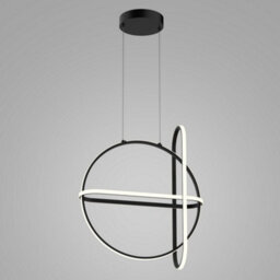 Luminosa Lighting Luminosa Modern Led Hanging Pendant Black, Warm White 3000K 2000Lm Dimmable
