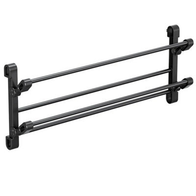 50Cm 2 Tier Wall Mount Shoe Rack Bathroom Slipper Storage Shelf - image 1