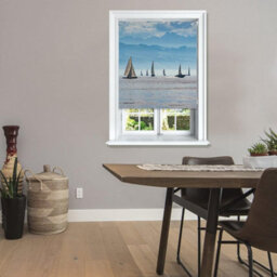 Lister Cartwright Photographic Scenic Sailing Design Blackout Roller Blinds Windows Blind ( 60 X 160 Cm) Child Safety Included - thumbnail 4