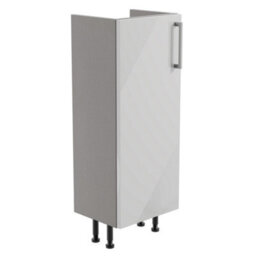 Ennis Slim Gloss Light Grey Modern Freestanding Bathroom & Wet Room Base Unit (W)295mm (H)820mm - thumbnail 1