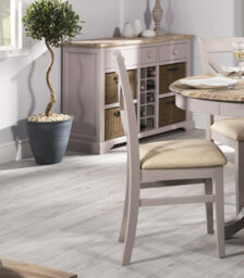 Statement Furniture Florence Crossback Upholstered Seat Dining Chair - Truffle - thumbnail 5