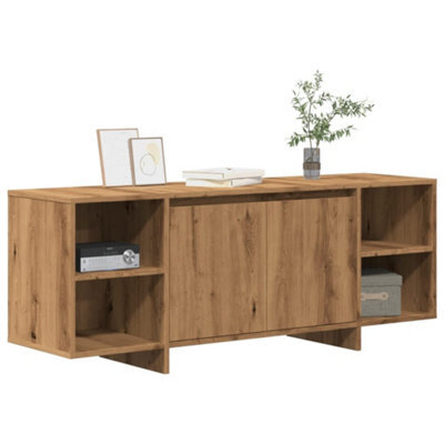 Berkfield Tv Cabinet Artisan Oak 130X35X50 Cm Engineered Wood - image 1