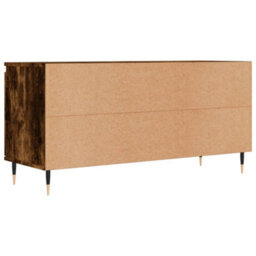 Berkfield Sturdy Tv Cabinet Smoked Oak 104X35X50 Cm Engineered Wood - thumbnail 8