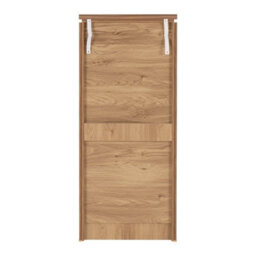 Seconique Charles 5 Drawer Narrow Chest In Oak Effect Veneer With Walnut Trim - thumbnail 5