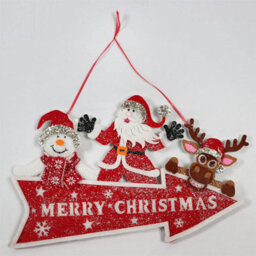 Shatchi Christmas Table Top Figures Window Wall Door Holiday Home Xmas Glitter Foam Showpiece Decorations, Grey, 41Cm - thumbnail 3