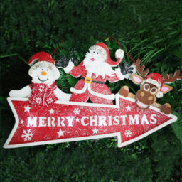 Shatchi Christmas Table Top Figures Window Wall Door Holiday Home Xmas Glitter Foam Showpiece Decorations, Grey, 41Cm - thumbnail 2