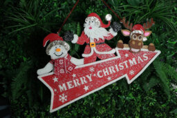 Shatchi Christmas Table Top Figures Window Wall Door Holiday Home Xmas Glitter Foam Showpiece Decorations, Grey, 41Cm - thumbnail 6