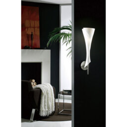 Luminosa Lighting Luminosa Zack Wall Lamp 1 Light E14, Satin Nickel - thumbnail 3