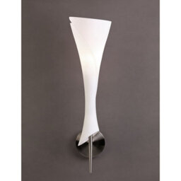 Luminosa Lighting Luminosa Zack Wall Lamp 1 Light E14, Satin Nickel - thumbnail 2