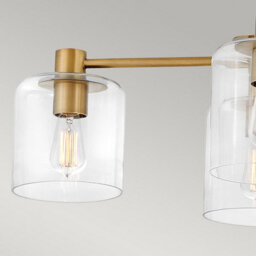 Luminosa Lighting Luminosa Hinkley Axel Multi Arm Semi Flush Ceiling Lamp Heritage Brass - thumbnail 4
