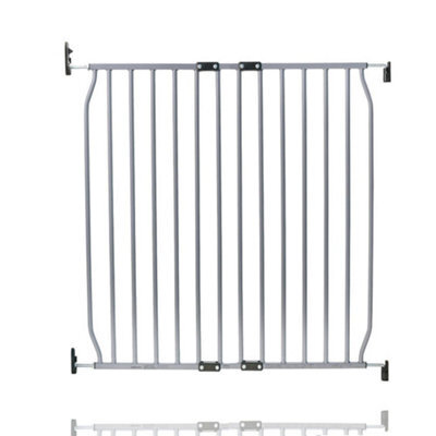 Safetots Screw Fit Metal Baby Gate, Grey, 80Cm - 90Cm - image 1