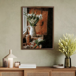 "AK Frames 20X18"" Classic Walnut Modern Picture Frame - Poster Frame For Photos, Prints And Wall Art - Elegant Home Decor" - thumbnail 4