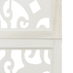 Vidaxl Room Divider 6 Panels White Solid Wood Paulownia - thumbnail 6
