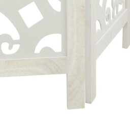 Vidaxl Room Divider 6 Panels White Solid Wood Paulownia - thumbnail 7