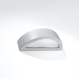 Sollux Lighting Atena Ceramic & Glass Grey 1 Light Classic Wall Light - thumbnail 1