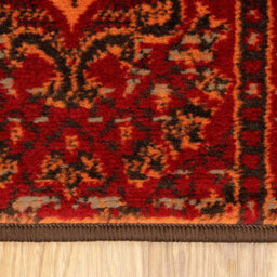 Loomed Red Brown Traditional Patchwork Living Room Rug 190X280Cm - thumbnail 5
