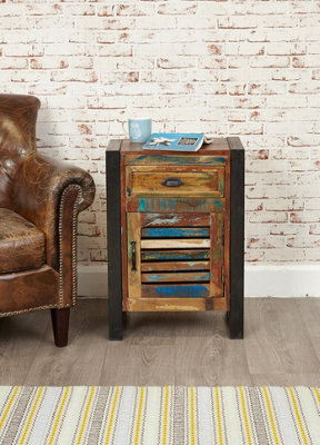 Baumhaus Urban Chic 1 Door 1 Drawer Lamp Table - image 1