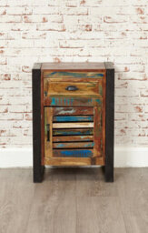 Baumhaus Urban Chic 1 Door 1 Drawer Lamp Table - thumbnail 2