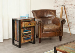 Baumhaus Urban Chic 1 Door 1 Drawer Lamp Table - thumbnail 4