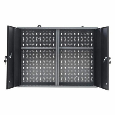 80X20X60Cm Metal Steel Wall Mounted Garage Tool Cabinet Workshop Storage Cupboard Lockable - image 1