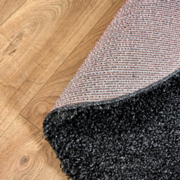Bravich Anthracite Charcoal Grey Shaggy Rug 120Cm Circle (4') - thumbnail 6