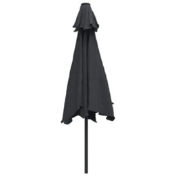 Berkfield Outdoor Parasol With Metal Pole 300 Cm Black - thumbnail 3