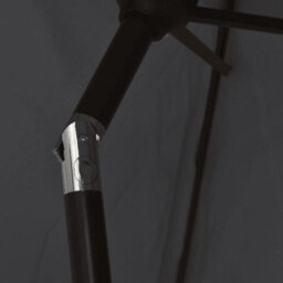 Berkfield Outdoor Parasol With Metal Pole 300 Cm Black - thumbnail 5