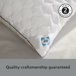 Sealy Deeply Full Pillow 2 Pack - Medium Firm Support With Bouncy Dupont™ Fibres, Hypoallergenic, Cooling Cotton Cover - thumbnail 7