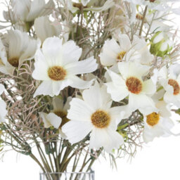 Hill Interiors Cosmos Cream Spray Faux Plant - thumbnail 5