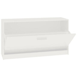 Berkfield Durable Shoe Bench High Gloss White 80X24X45 Cm Engineered Wood - thumbnail 6