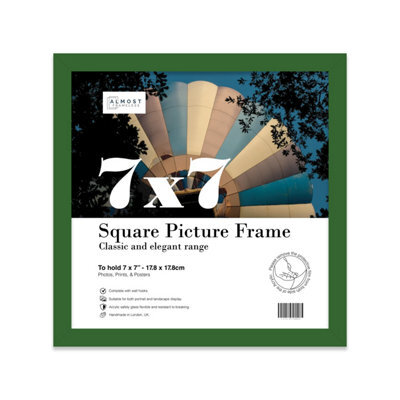 7X7 Green Picture Frame (17.8 X 17.8Cm) Poster, Photo, Artwork, Gallery Wall Or Print - image 1