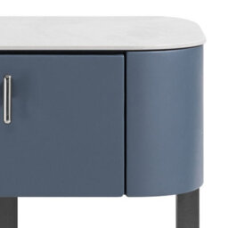 Atlantic Melrose Bedside Table Navy Blue - thumbnail 8