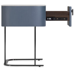 Atlantic Melrose Bedside Table Navy Blue - thumbnail 3