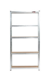 Rhino Racking 4 Bays - 180 X 90 X 30Cm - Galvanised - 5 Tier Boltless Heavy Duty Garage Shelving Unit - 1000Kg Load Weight - thumbnail 1